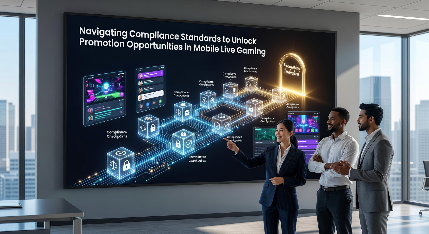 Darstellung von Compliance-Prozessen in mobilen Live-Gaming-Umgebungen mit Fokus auf regulatorische Navigation und Promotionsfreischaltung